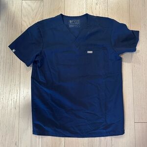 Classic Navy figs scrub top